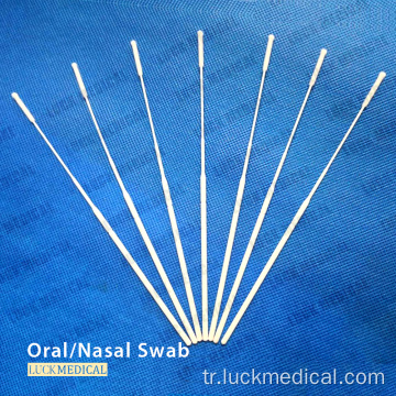 Virüs Örnekleme Swab Nazal Flocked Rayon CE